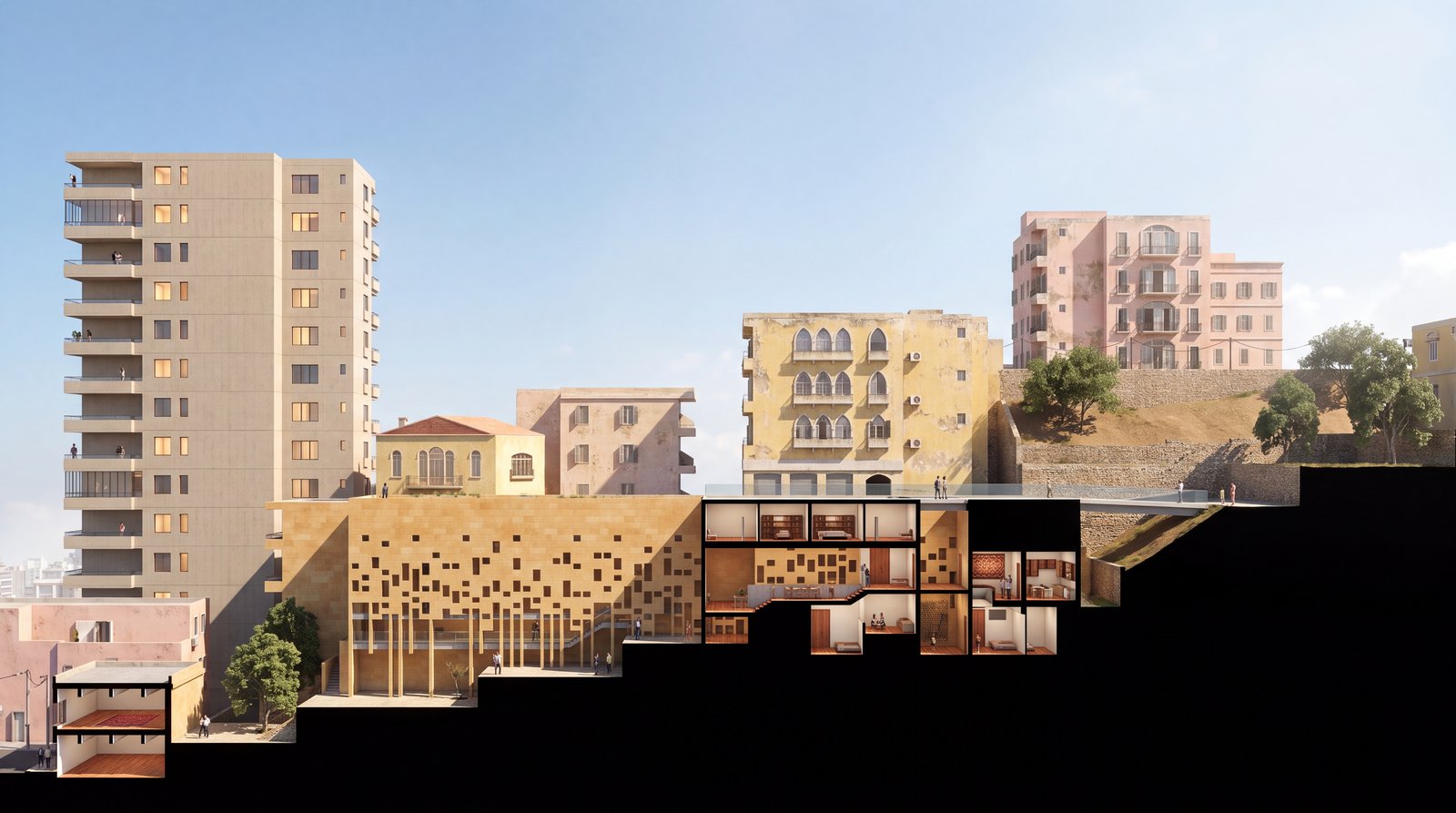 The Inhabited Bridge in its Beirut context
