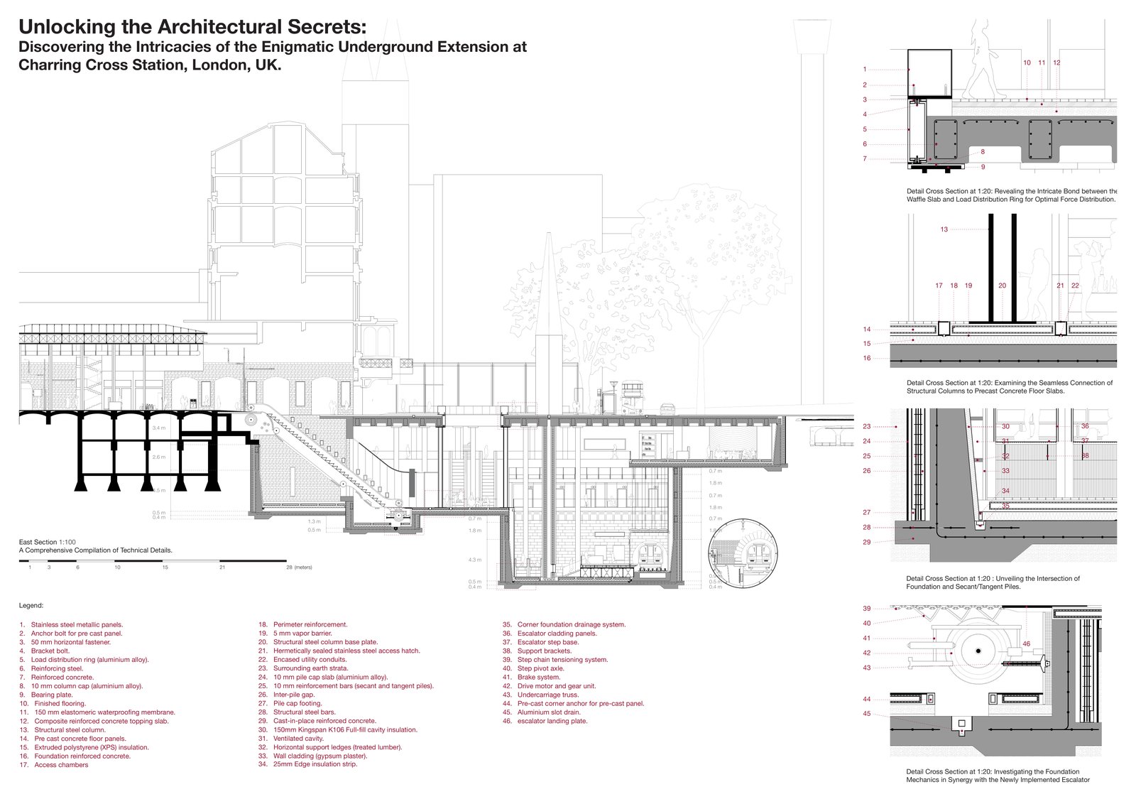 The main drawing sheet of the intervention