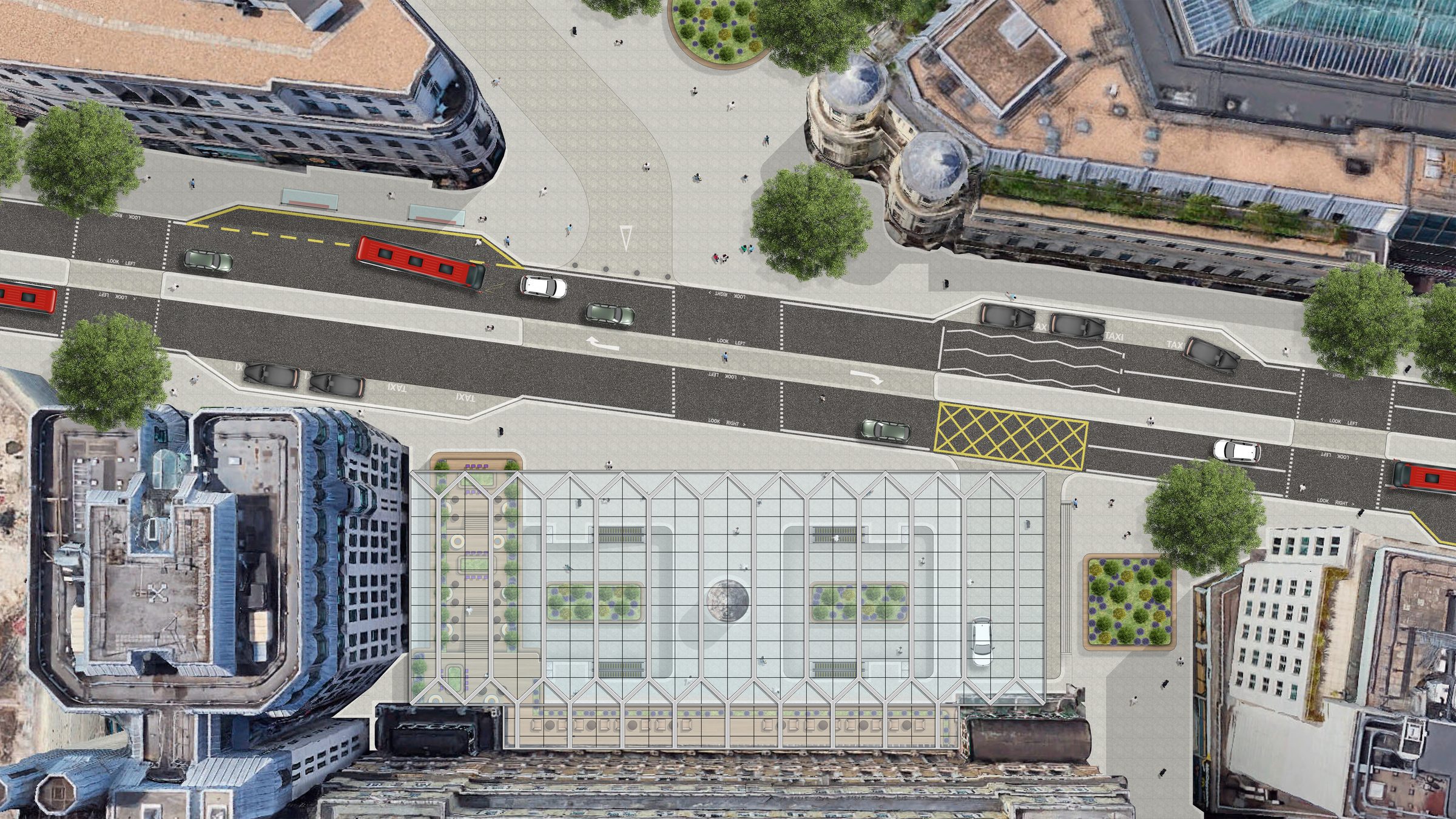 Forecourt plan